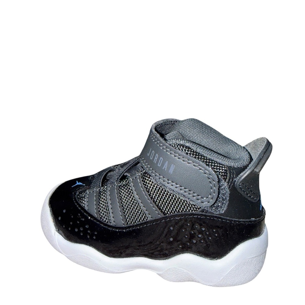 Jordan 6 Rings (TD) Toddler Kid's Size 5C Black Sneakers 323420-041 Anthracite